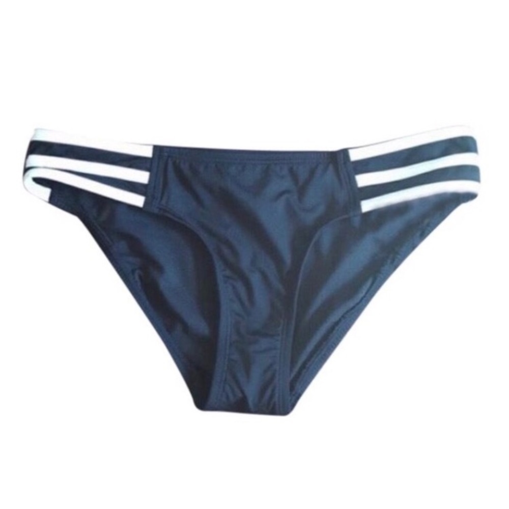 🌵 JAG Black and White Stripe Bikini Bottoms NWT